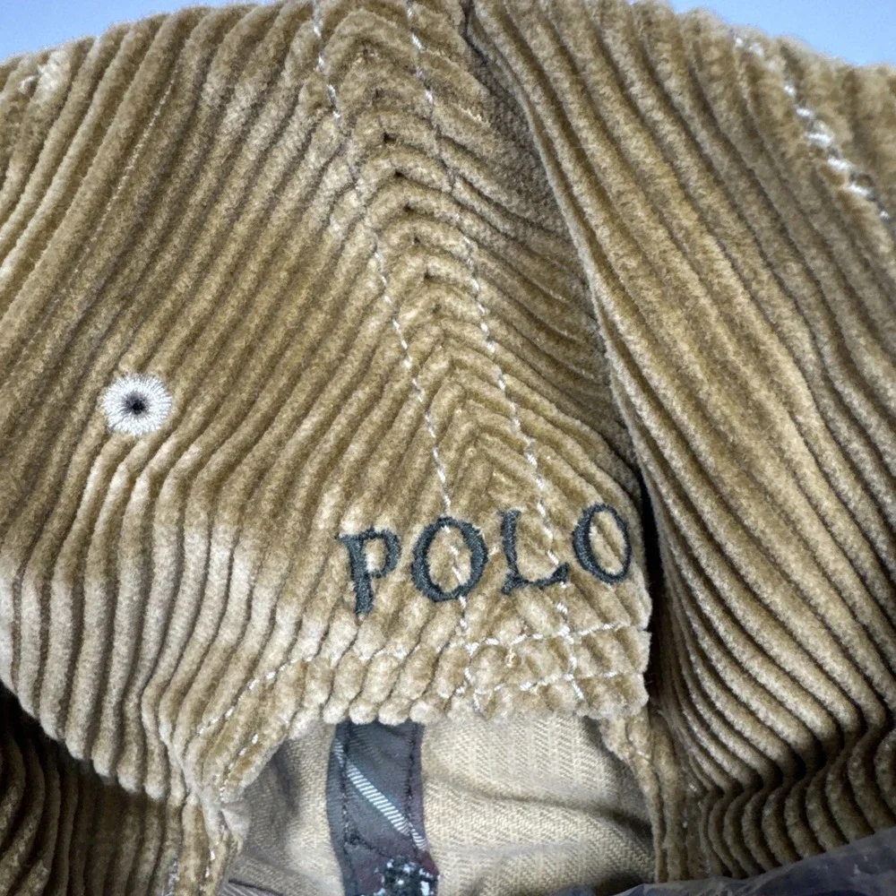 Vintage Polo by Ralph Lauren Brown Corduroy Hat. Deadstock!!